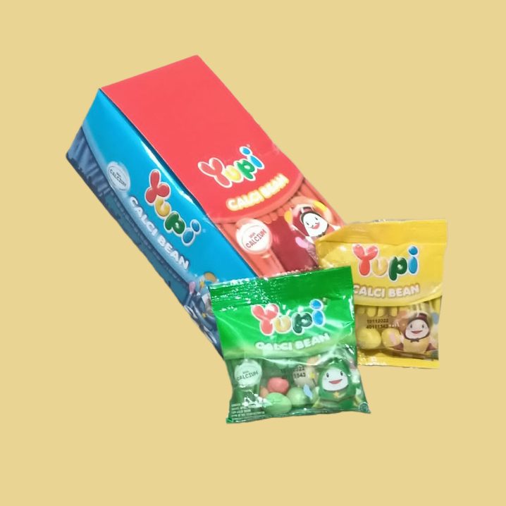

YUPI Calci Bean Jelly Gummy Candy [12 pcs/box]