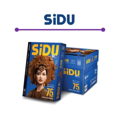 

Kertas HVS SIDU A4 75 GSM 1 Box isi 5 Rim / Kertas Ukuran A4 / Kertas Print / Kertas Fotocopy