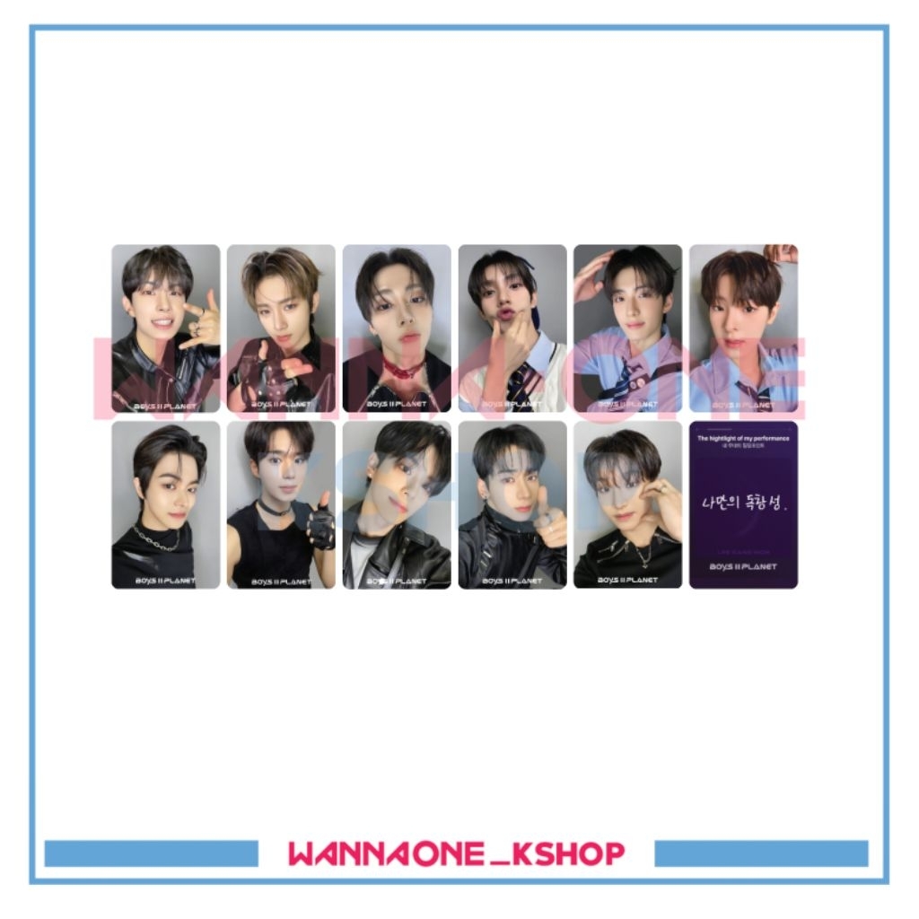 photocard boys planet 2 VER.3 planet card