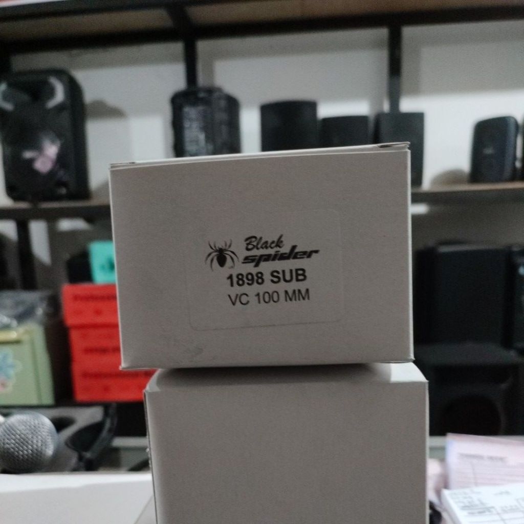 spoul speaker 4 inch black spider 1898 sub
