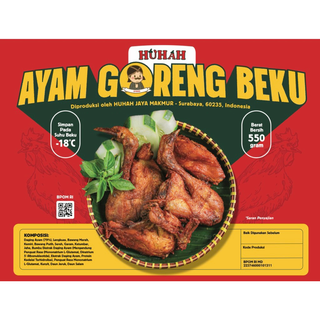 

Ayam Goreng Frozen Huhah 1 Ekor – Bonus Sambal Bawang Pedas