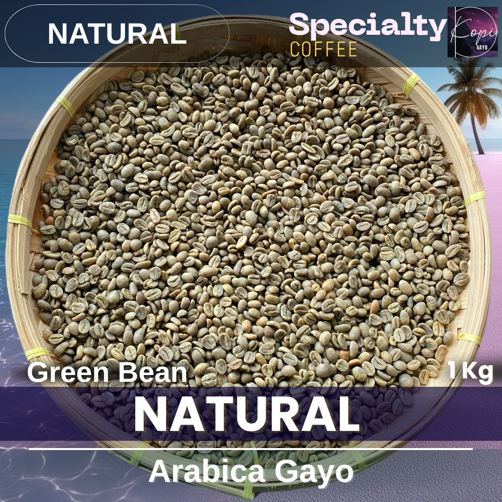 

Kopi Gayo Natural Green Bean Arabica Coffee Arabika 1 kg