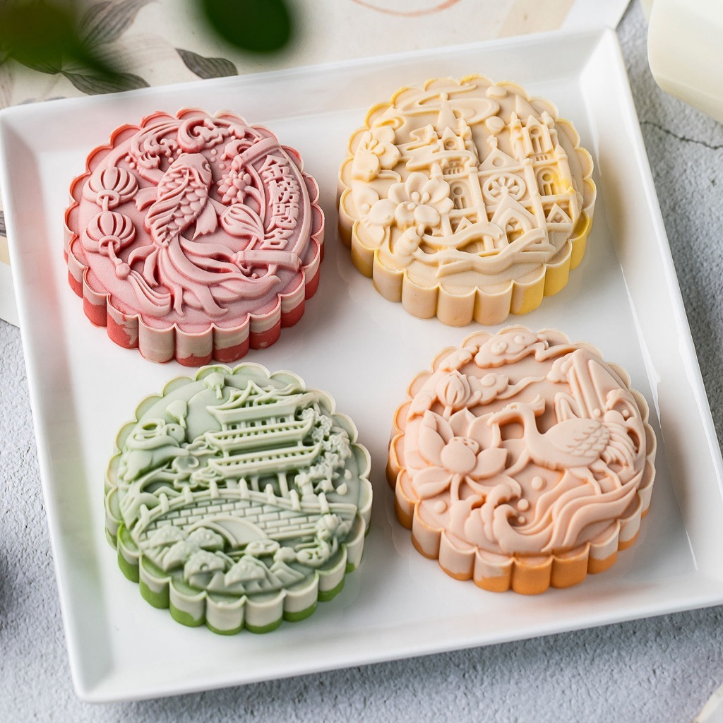 (Terbaru) Cetakan Kue Bulan 150gr Cetakan Mooncake Cetakan Kue Bulan 200gr