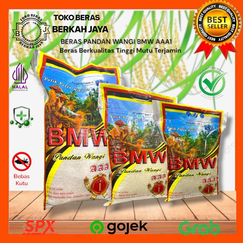 

Beras Premium BMW AAA1 Pulen Wangi 5kg 10kg 20kg