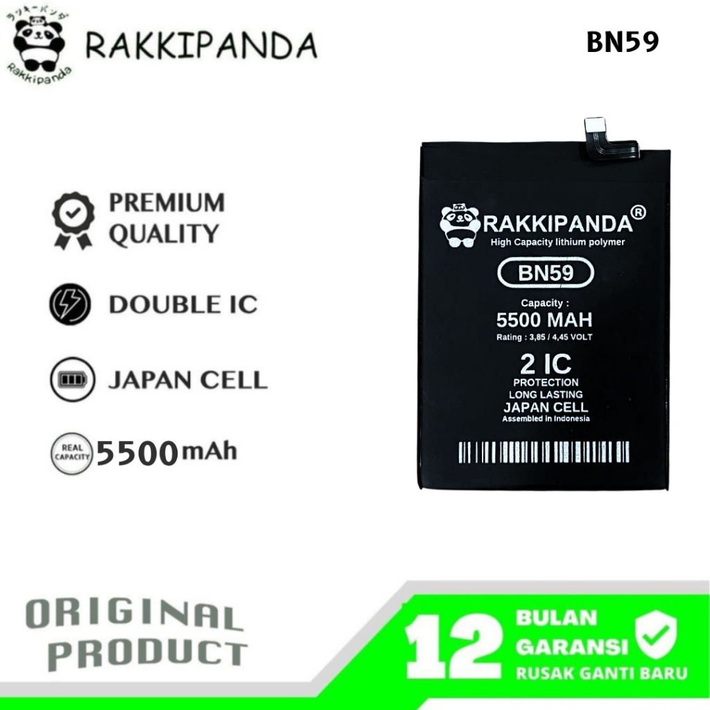 RakkiPanda - BN59 Redmi Note 10 4G / Redmi Note 10s / Poco M5s Batre Batrai Baterai