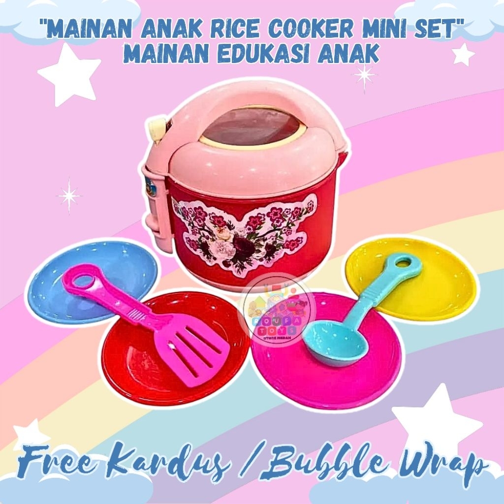 Mainan anak perlengkapan dapur rice cooker mini / mainan alat masak nasi / mainan anak magicom