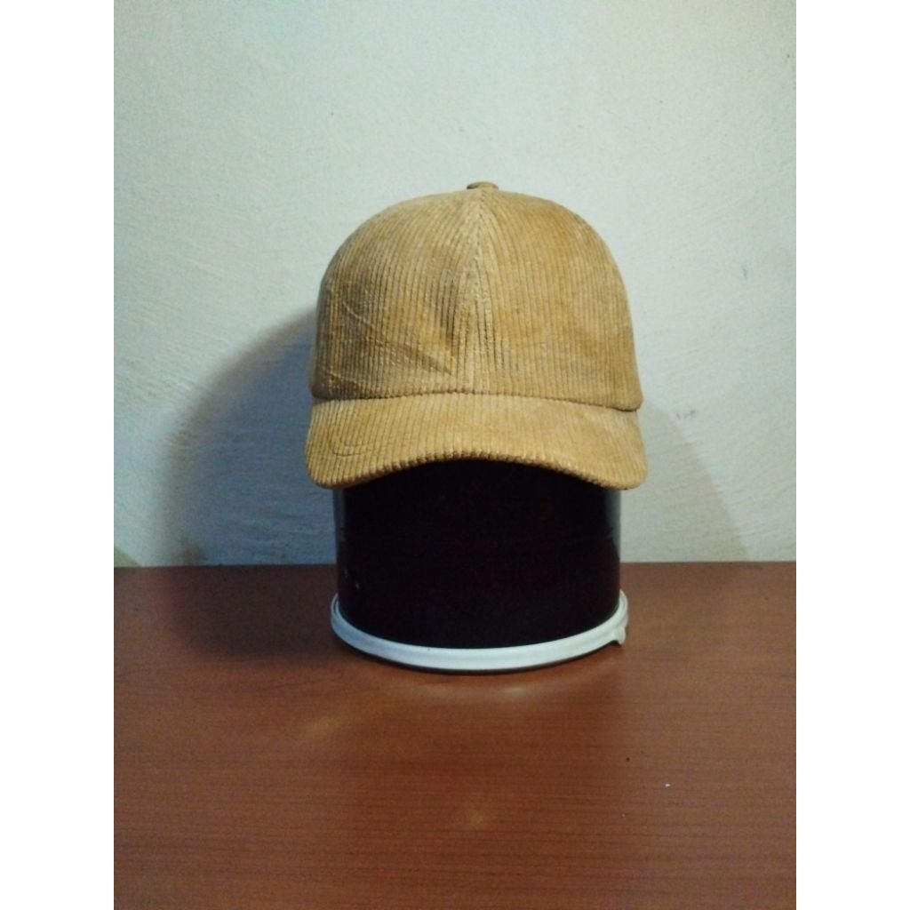 Topi Corduroy visor pendek Lepsim