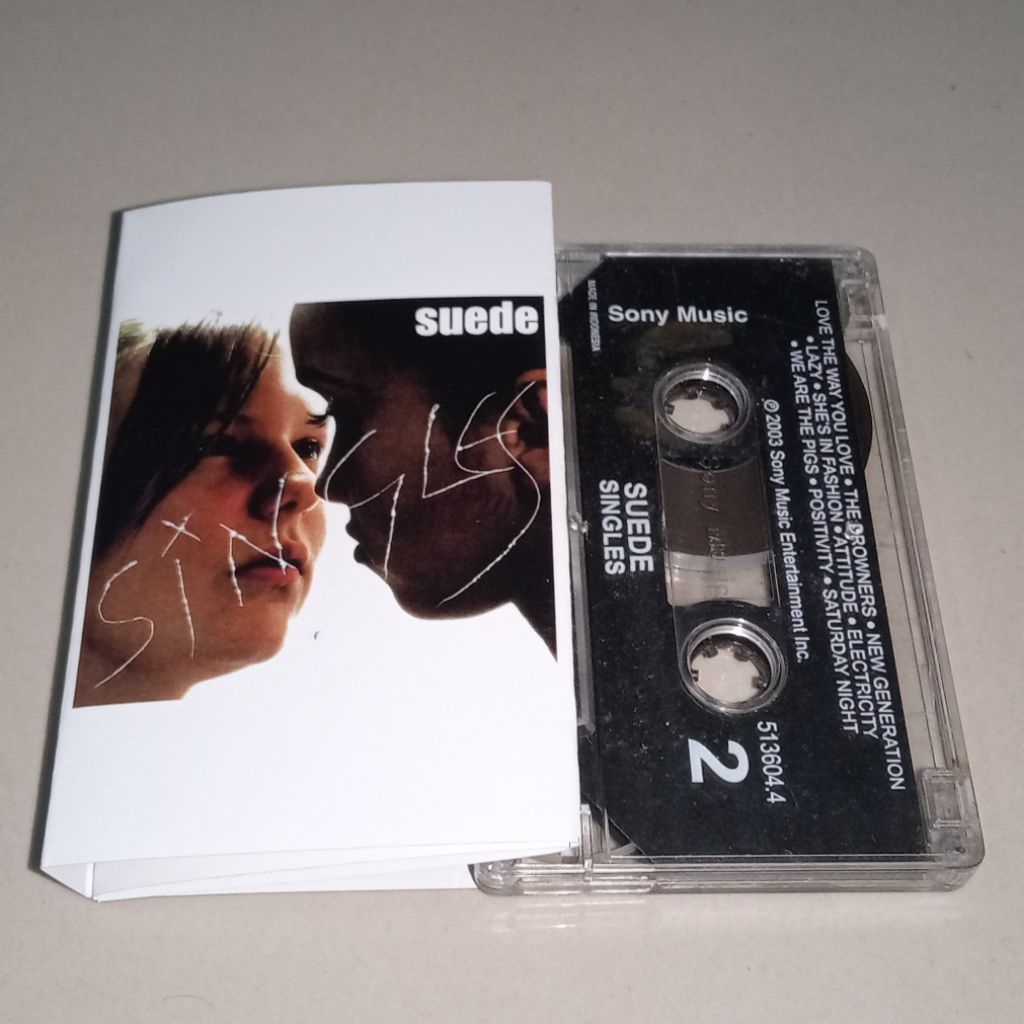 Kaset Suede - Singles (COVER REPRO ISI ORI)