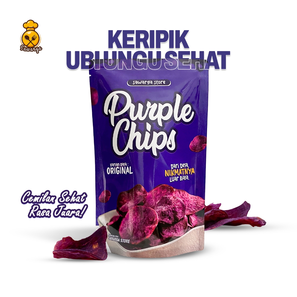

Keripik Ubi Purple Chips Original Cemilan Sehat Rasa Juara