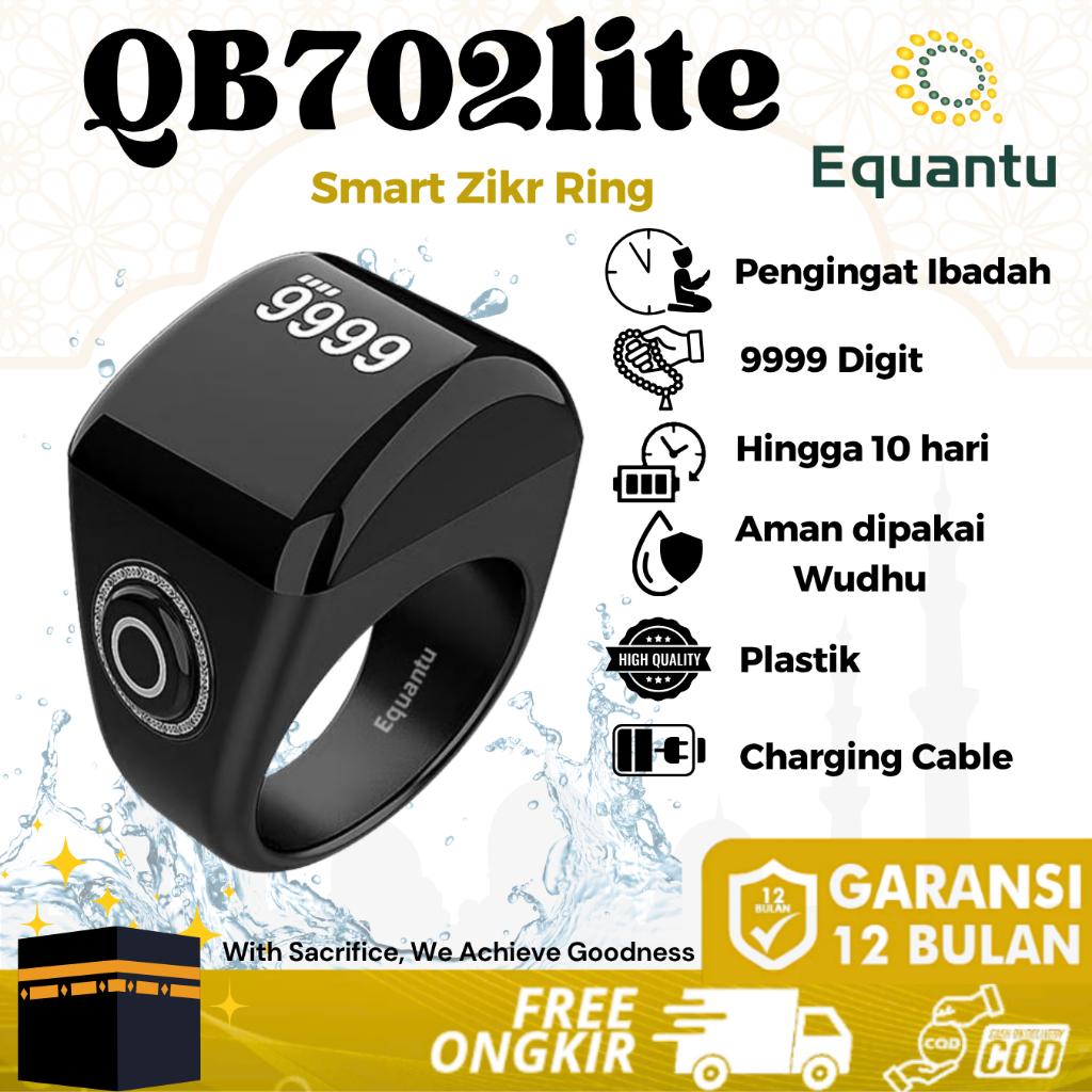 Equantu QB702 Lite Cincin Tasbih Pintar