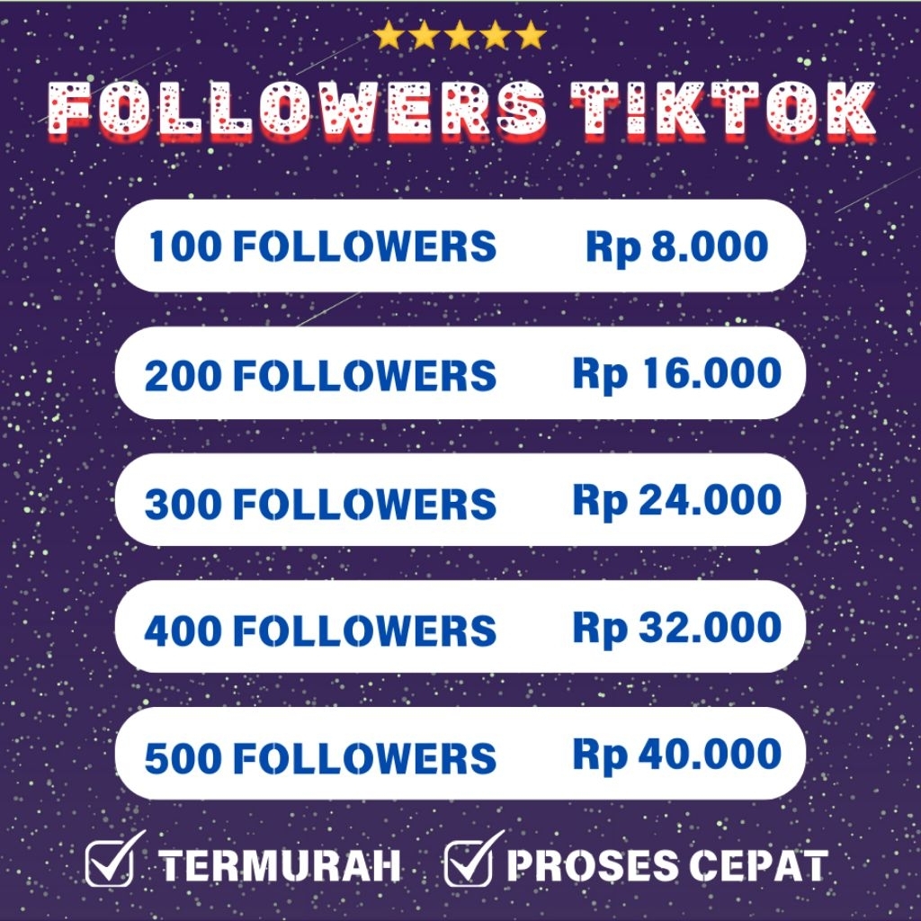 

FOLOWER TIKTOOOK MURAHH MERIAH