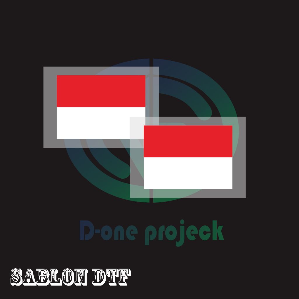 

Sablon Setrika DTF gambar Bendera Indonesia