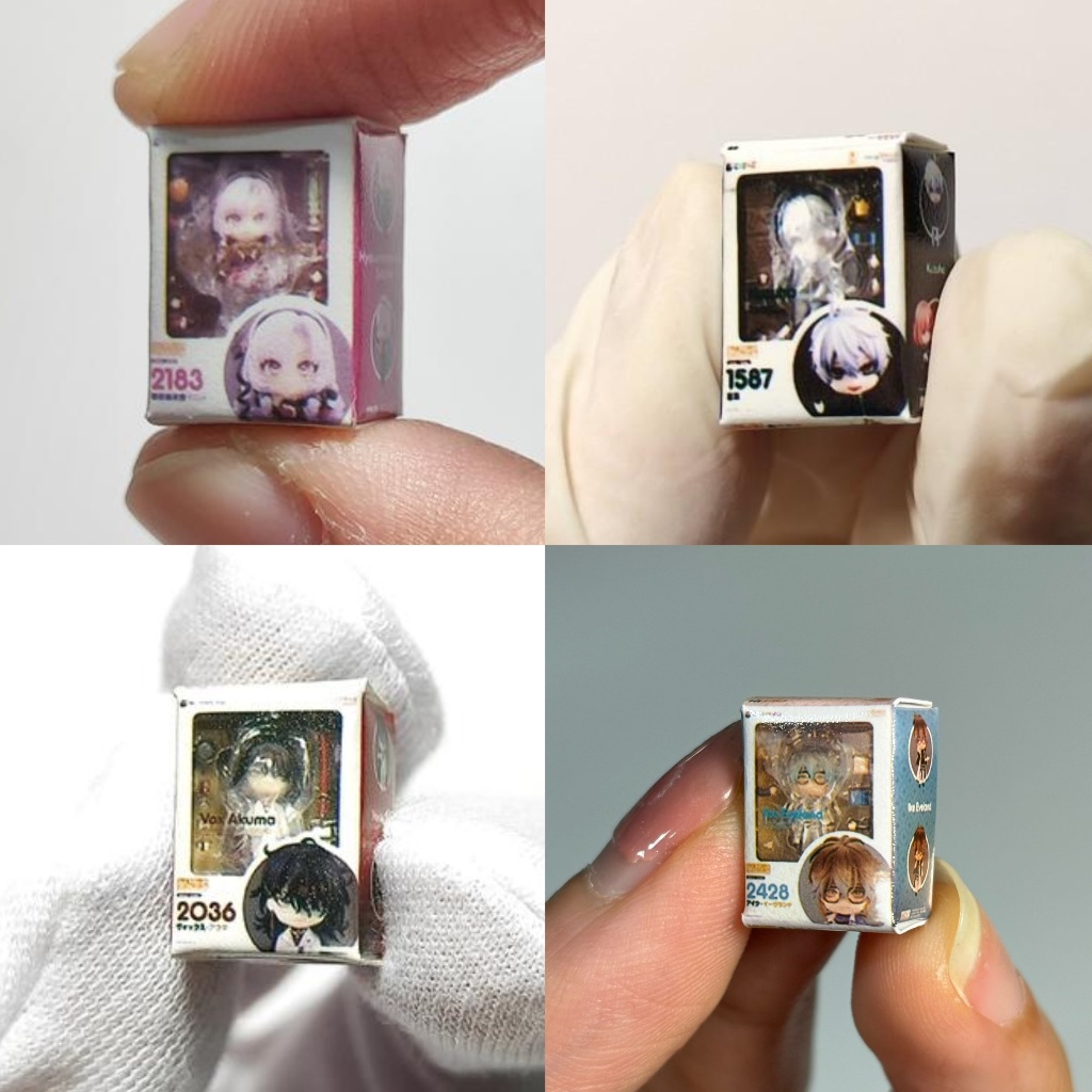 Miniatur Box Magnet Nendoroid 1/12 Nijisanji Vox Akuma Luxiem Hyakumantebara Salome Ike Eveland Kuzu