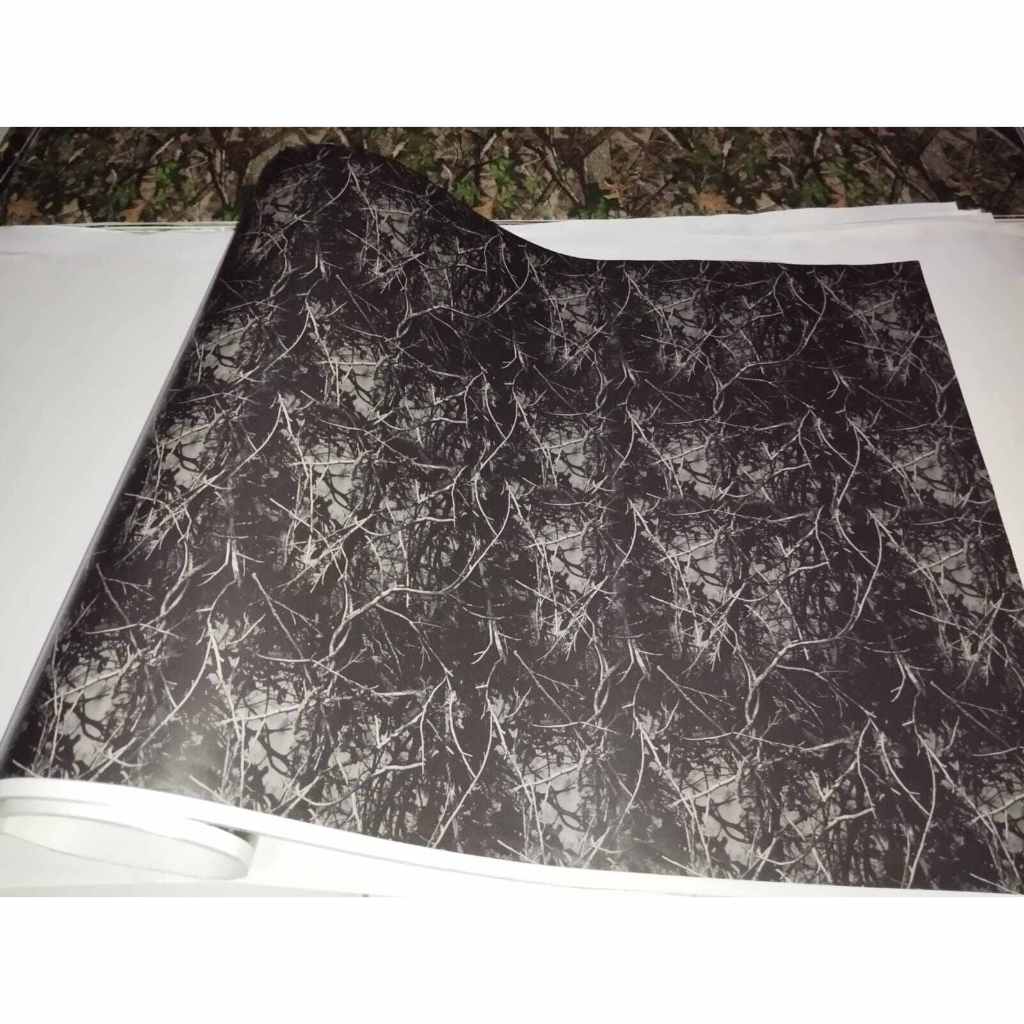 Stiker Camo 25x50cm Harvestmoon Hitam