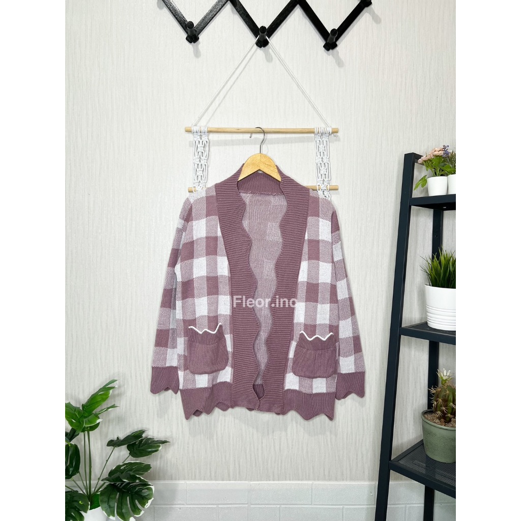 Serium.Inc-Cardigan Rajut Wanita Full Kotak Allsize Premium / Cardigan Rajut Outer Wanita Allsize  /