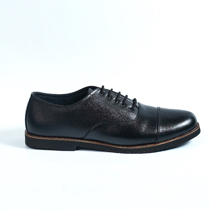 Jack Footwear - Harrison Black Kulit Asli Sepatu Loafers Pria Formal Kantor Kerja Kuliah Kondangan