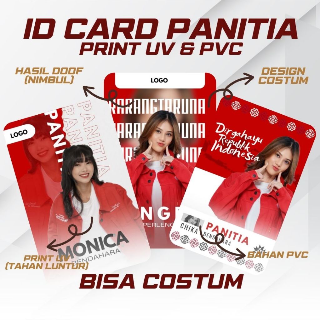 

CETAK ID CARD PANITIA | ID CARD KARANGTARUNA | ID CARD EVENT DAN PANITIA ACARA LOMBA - PRINT UV