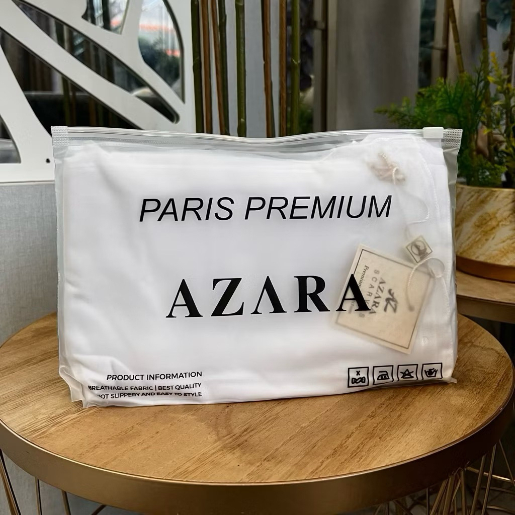 HIJAB SEGI EMPAT PARIS BUCKLE AZARA ORIGINAL HIJAB PARIS BUCKLE AZARA POUCH
