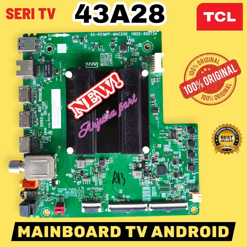MB TV TCL 43A28 / MAINBOARD TV TCL 43A28 / MODUL TV TCL 43A28 / MB TV TCL 43A28 / MB TCL 43A28