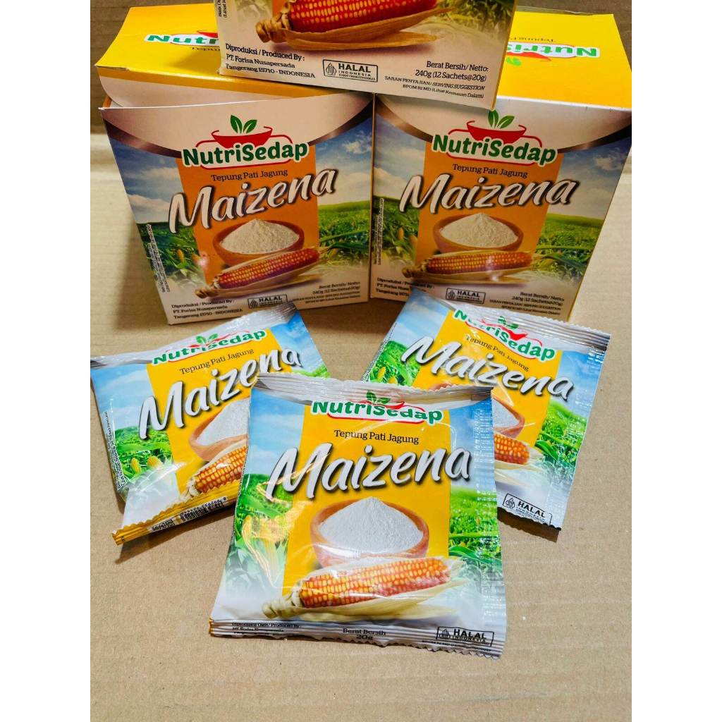 

(12 SACHET) Tepung Maizena Nutrisedap 20gr/Tepung Pati Jagung/Maizena (exp lama)