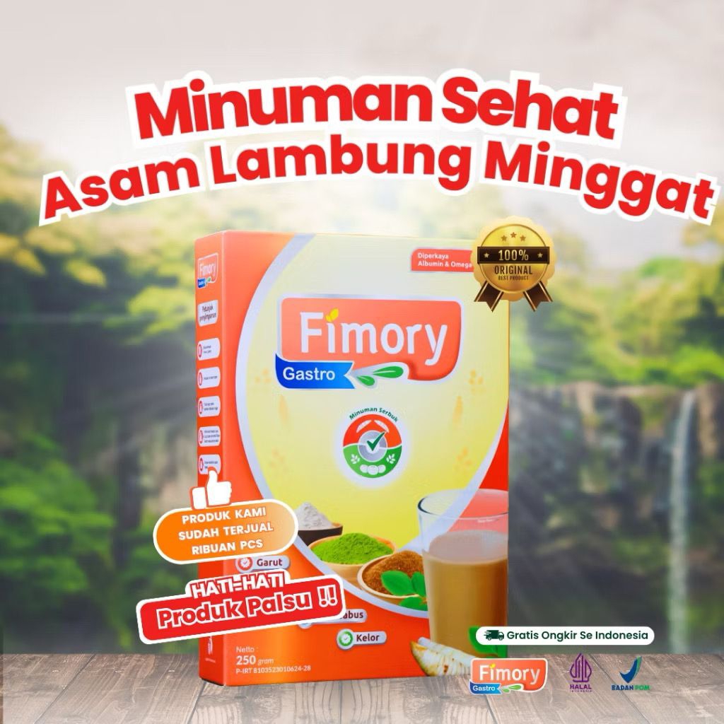 

Fimory Gastro Minuman Pereda Asam Lambung Sangat Efektif - Paket 1 Box 250Gram