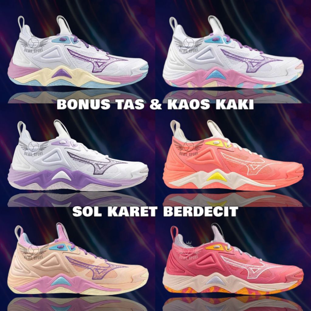 Sepatu Mizuno Momentum 3 Low Women - Sepatu Voli Mizuno Wave Momentum Grade Ori - Sepatu Volly Mizun
