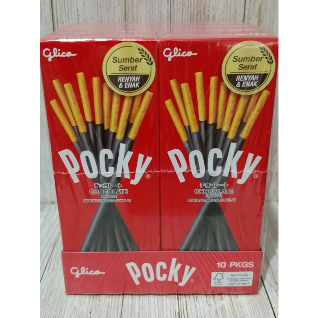 

Glico Pocky Mini 1 box isi 10 pcs Biskuit bersalut coklat