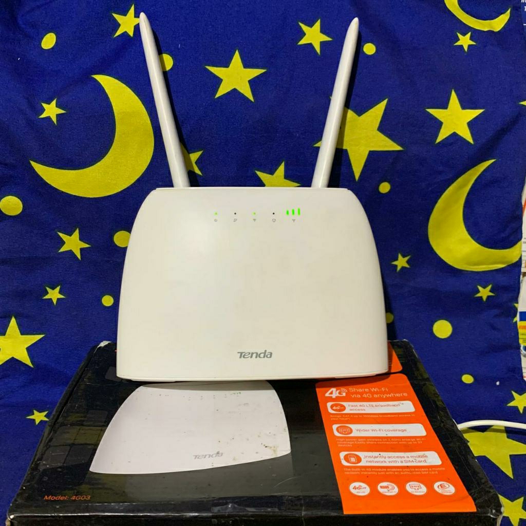 Tenda 4G03 & 4G680V2.0 N300 Wifi 4G Router Unlock Allopator 4G LTE Band 1'3'8'40 (Fullset) & Unit Ad