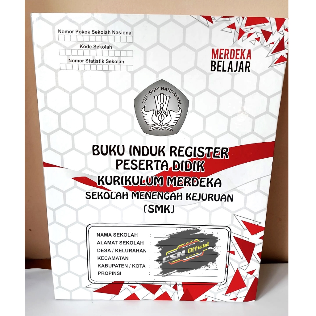 

BUKU INDUK REGISTER PESERTA DIDIK KURIKULUM MERDEKA SEKOLAH MENENGAH KEJURUAN SMK - INDUK SISWA SMK KURIKULUM MERDEKA