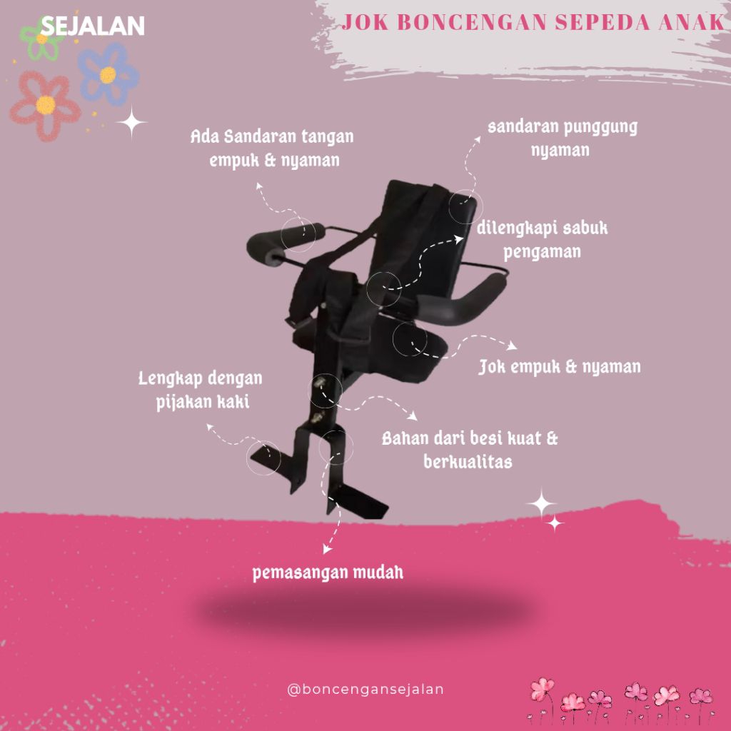 Boncengan sepeda anak/boncengan sepeda anak depan /MTB