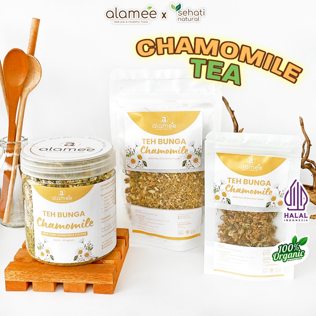 

ALAMEE Teh Chamomile Camomile Tea Flower Relaksasi Kamomile Tidur Susah Alami 25 Gr