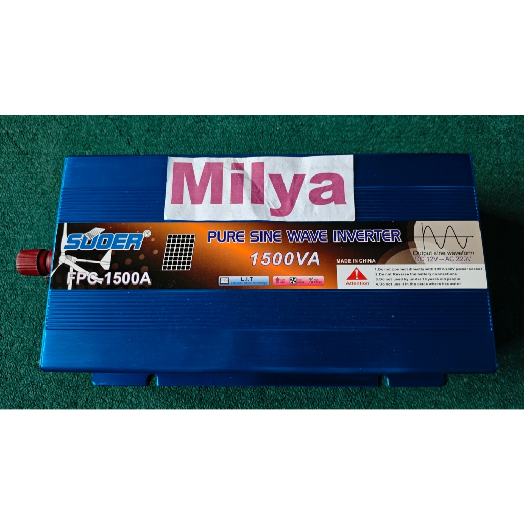Inverter SUOER 1500W 1500VA 1500 Watt Pure Sine Wave PSW