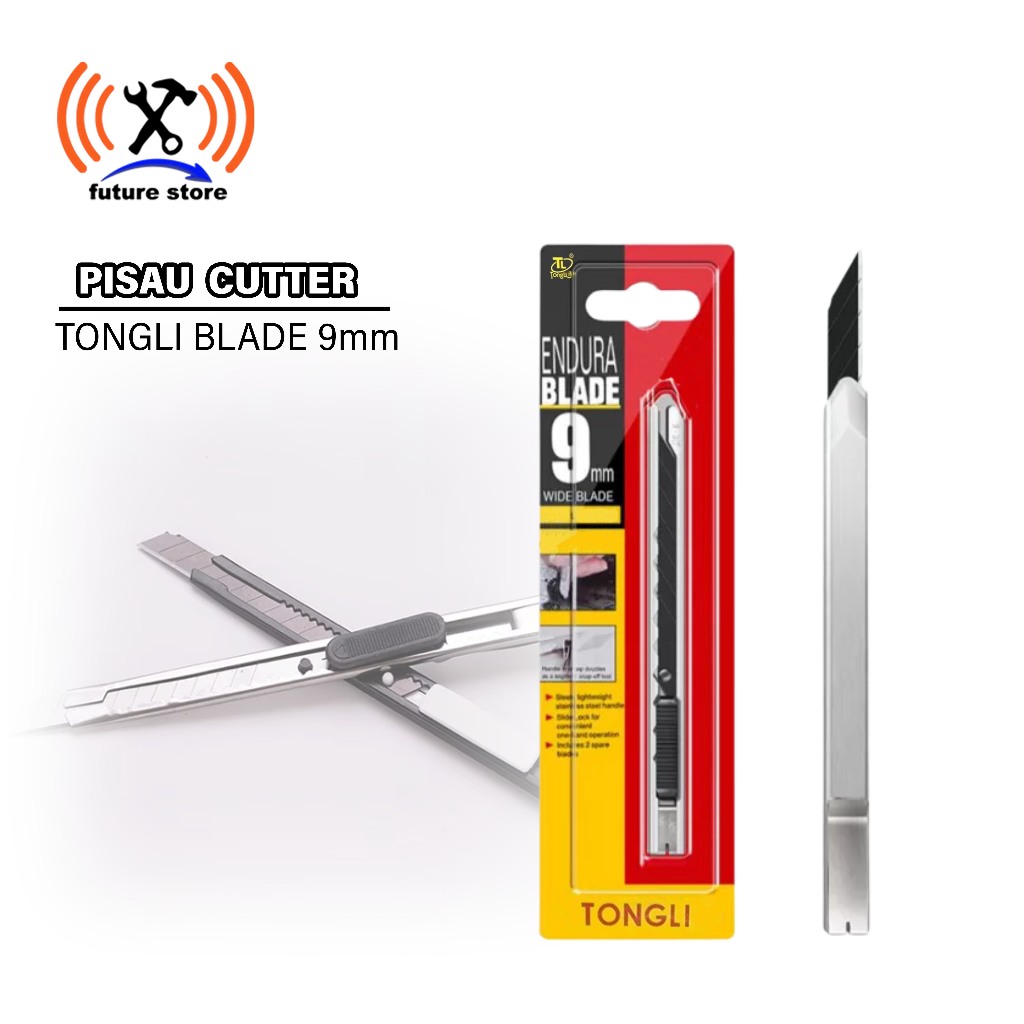 

Tongli TL-268 Pisau Cutter Original - Pisau Serbaguna Stainless Steel 9mm Portabel Lepas Pasang - Pisau Kertas dengan Pemotong Segmen yang Dapat Diganti - Pisau Portable Mudah Dibawa Dan Disimpan