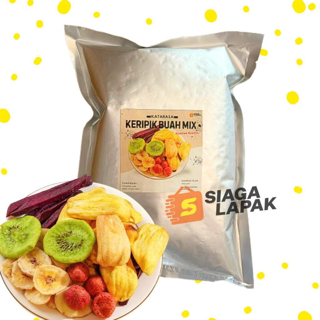 

Keripik Buah Mix 100gr Premium KW 1 Kripik Buah Asli Vacuum Frying [BELI BANYAK LEBIH MURAH]