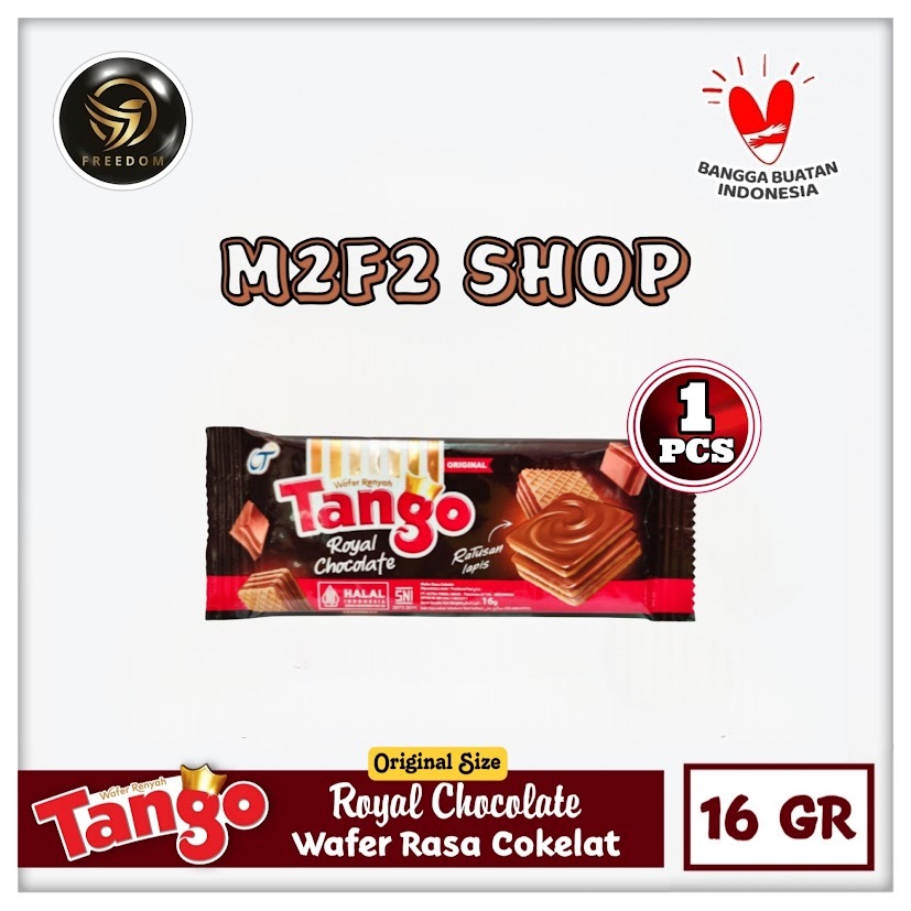 

Tango Wafer Royal Chocolate | Krim Cokelat Sachet - 16 gr (Kemasan Satuan)