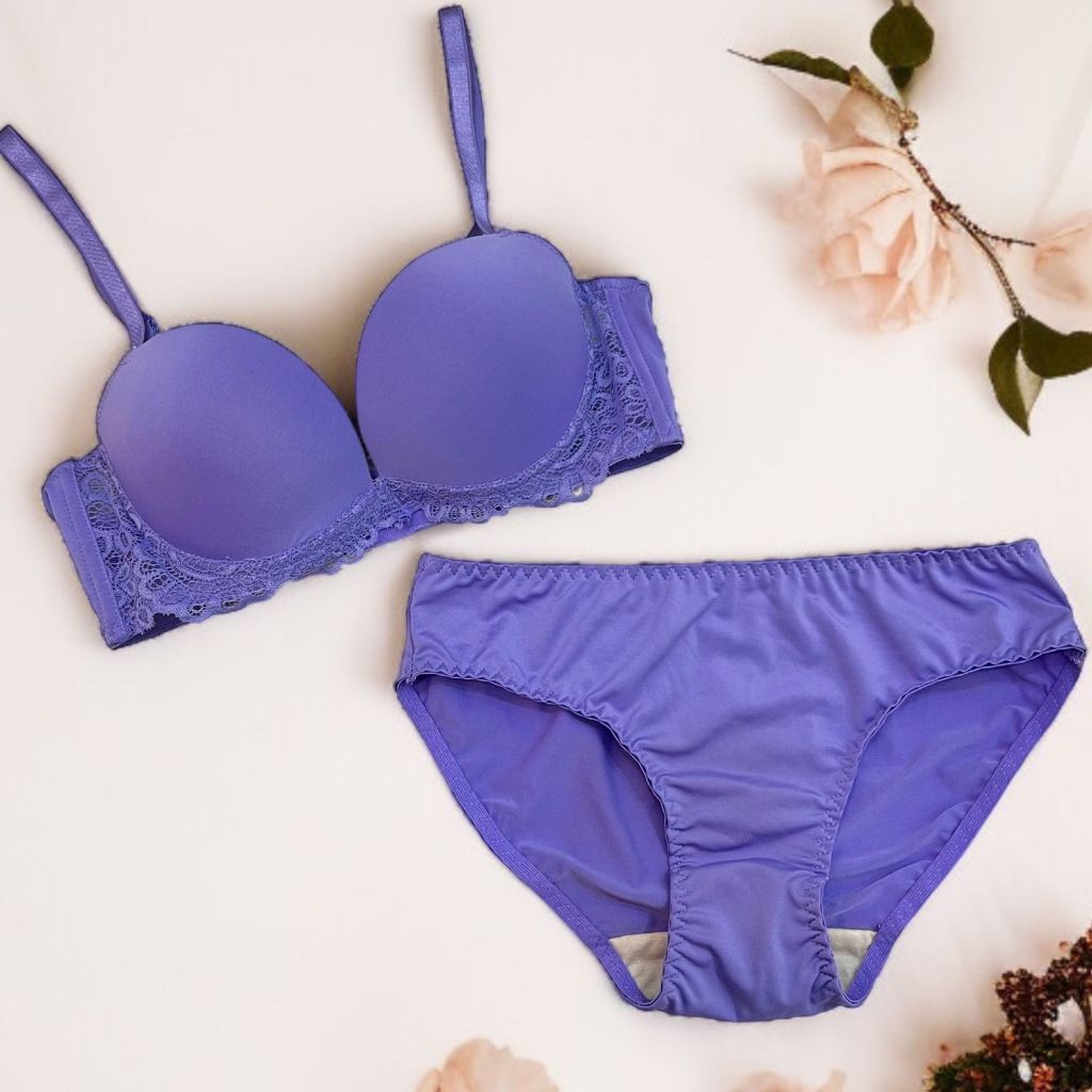 Bra Set Wanita PIERRE CARDIN 73637 - Cup 3/4 Push Up, Support Kawat | Ukuran 34B / 36B | 1 Set Bra +