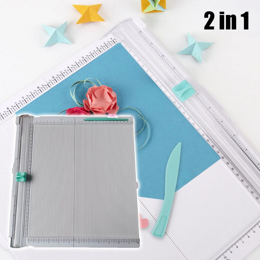 

Foldable 2in1 A4 Creasing & Trimming Tool 861 - Praktis untuk Pemotong dan Pelipat Kertas