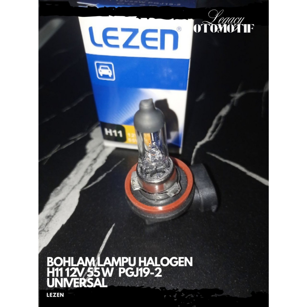 [Legacy] BOHLAM LAMPU HALOGEN LEZEN H11 12V 55W PGJ19-2 ORIGINAL