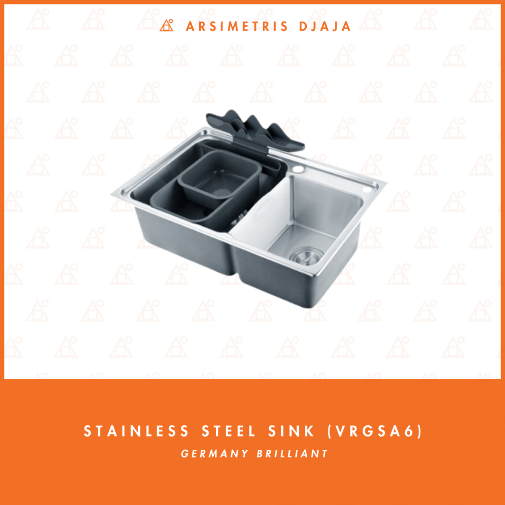 GERMANY BRILLIANT VRGSA6 STAINLESS STEEL SINK