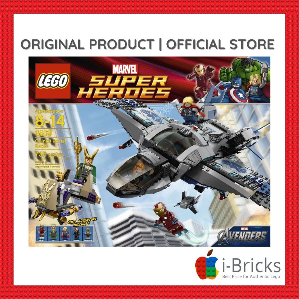 Lego 6869 super heroes quinjet aerial battle