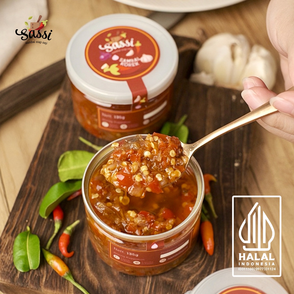 

Sambal Sassi - SAMBAL KOREK (Sambal Bawang), Isi 135 gr NEW PACKAGING