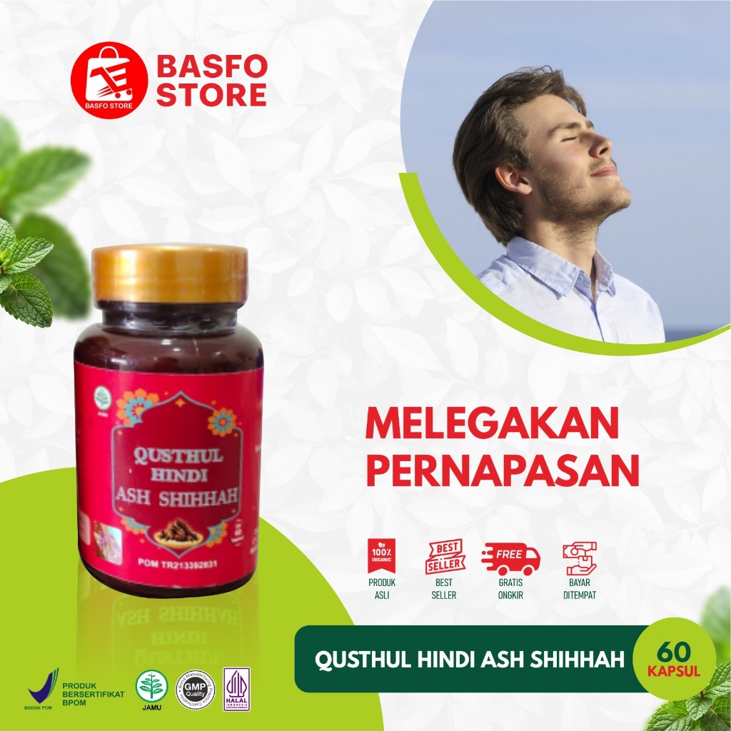 Qusthul Hindi Ash Shihhah 60 Kapsul – Herbal Premium BPOM | Bantu Jaga Jantung & Tekanan Darah