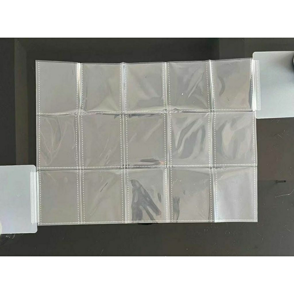

15 Grids Pocket Photocard Album Transparan Binder Lipat