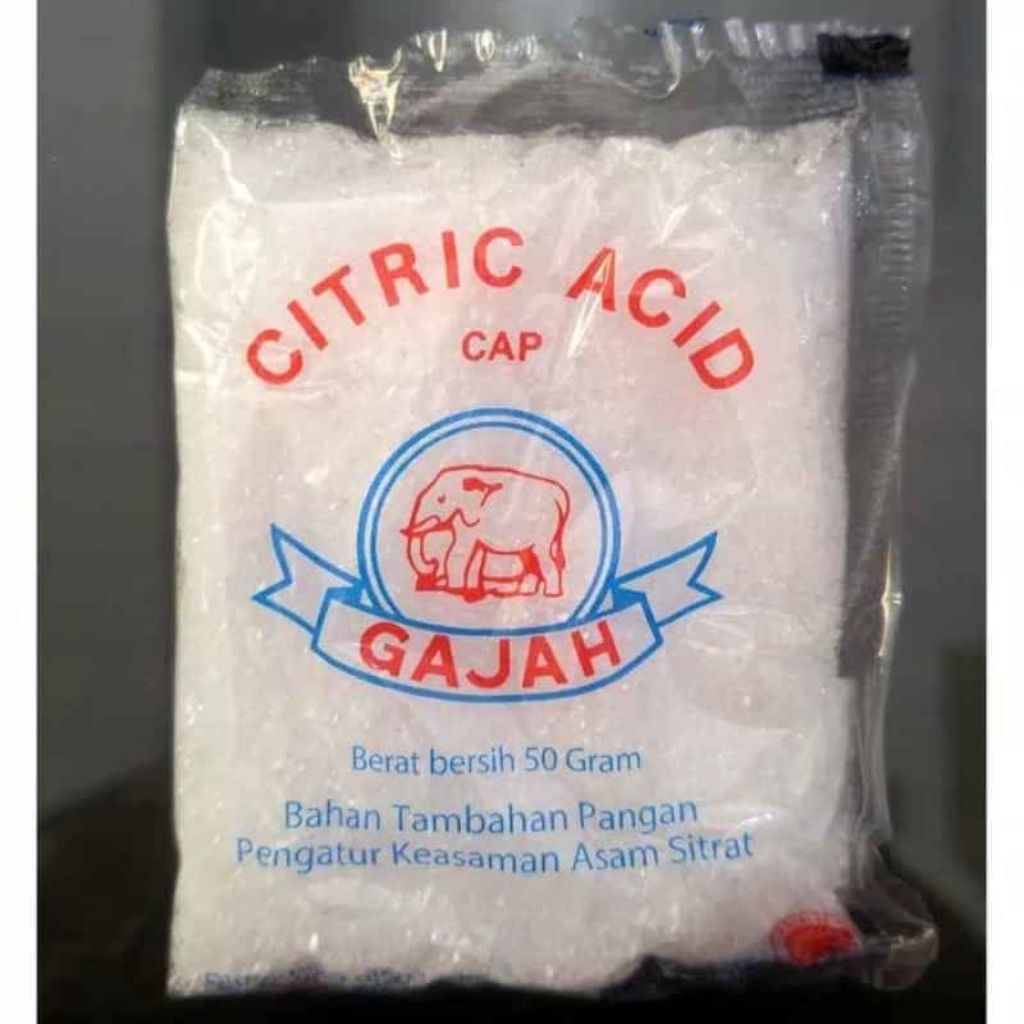 

Cap Gajah Citric Acid/Citrun 50gr