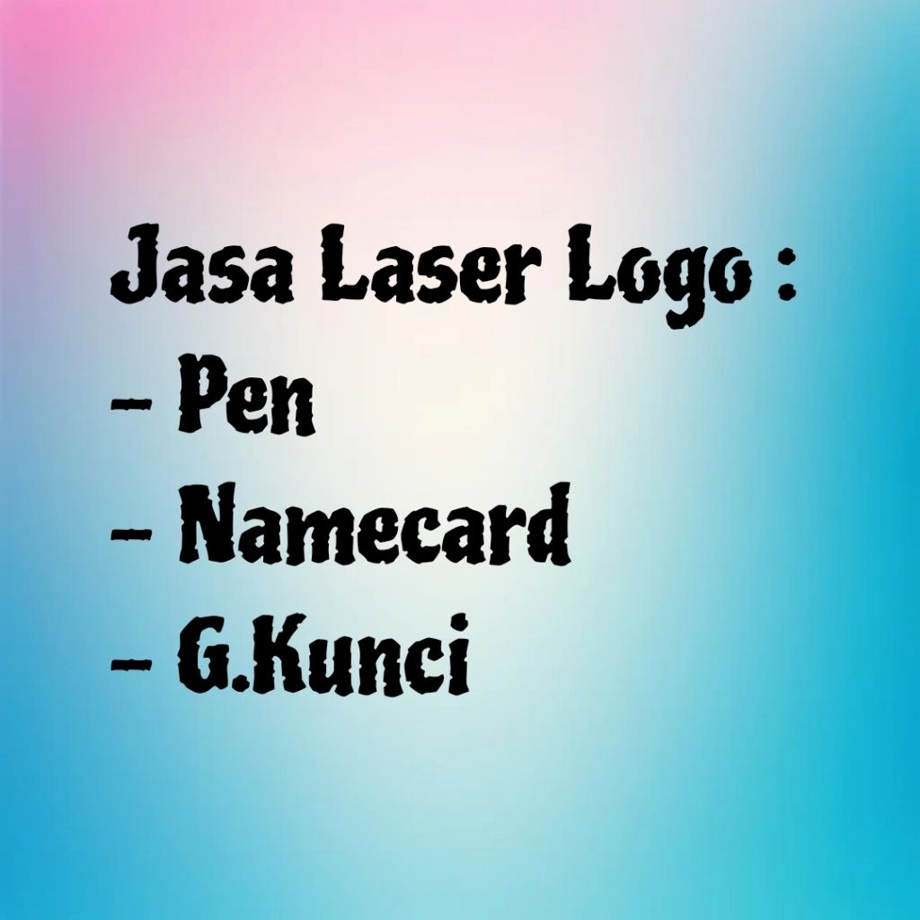 

Jasa Laser Logo Untuk Pen | G.Kunci | Namecard
