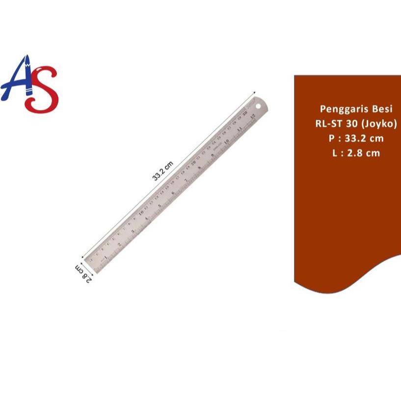 

RL-ST30 Penggaris Besi 30 cm (JOYKO)