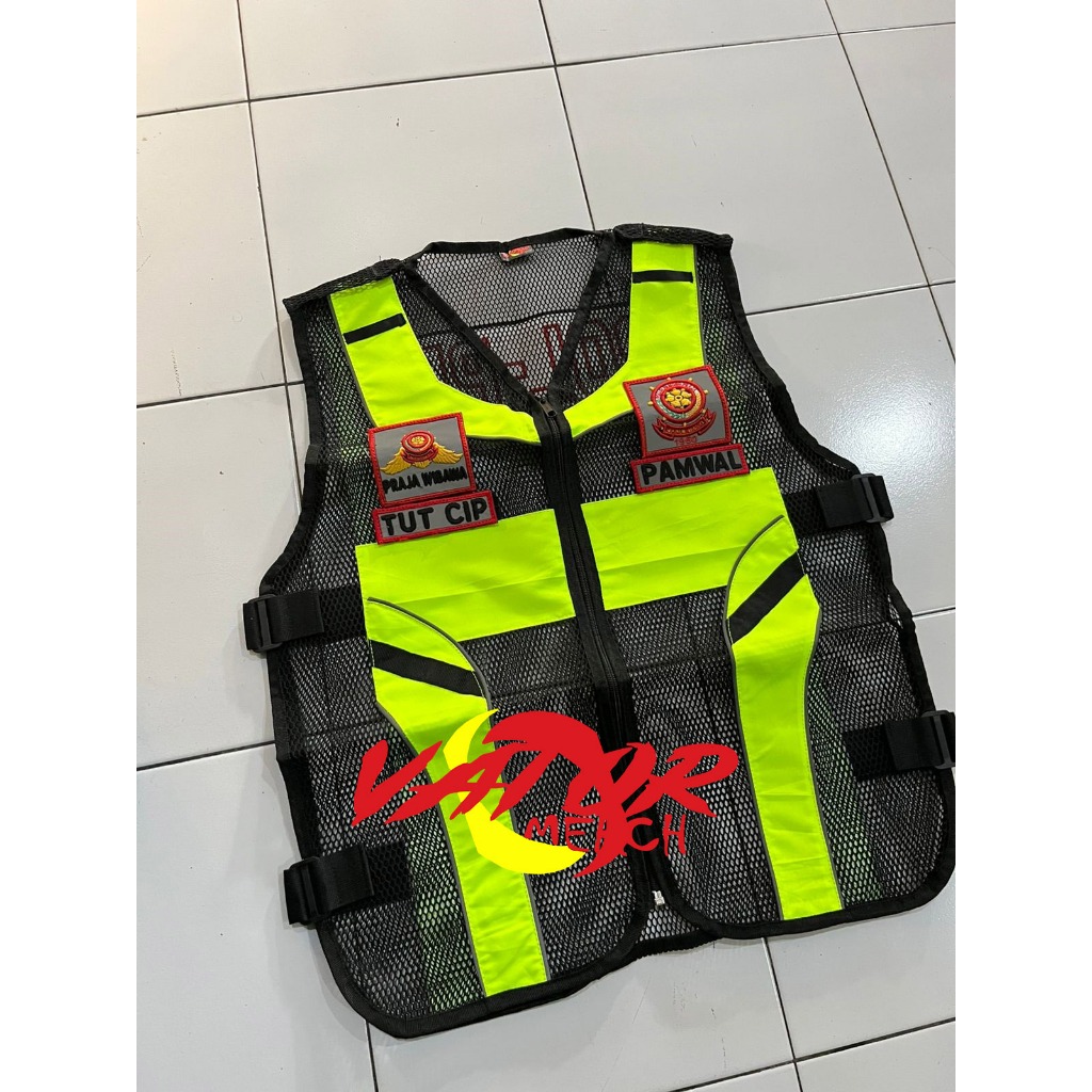 rompi satpol pp rompi pol pp rompi pol pp terbaru rompi jala full bordir