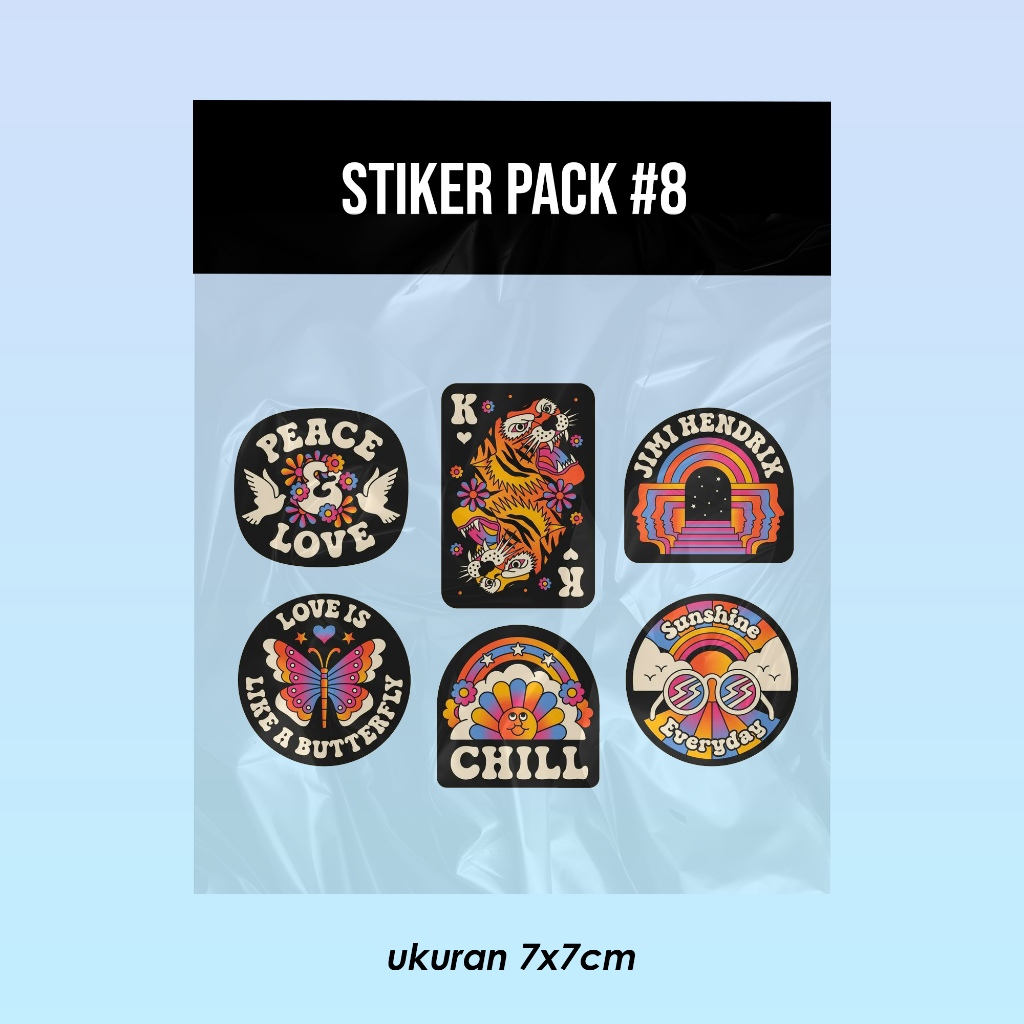 

Sticker Pack Bahan Vinyl Waterproof #8