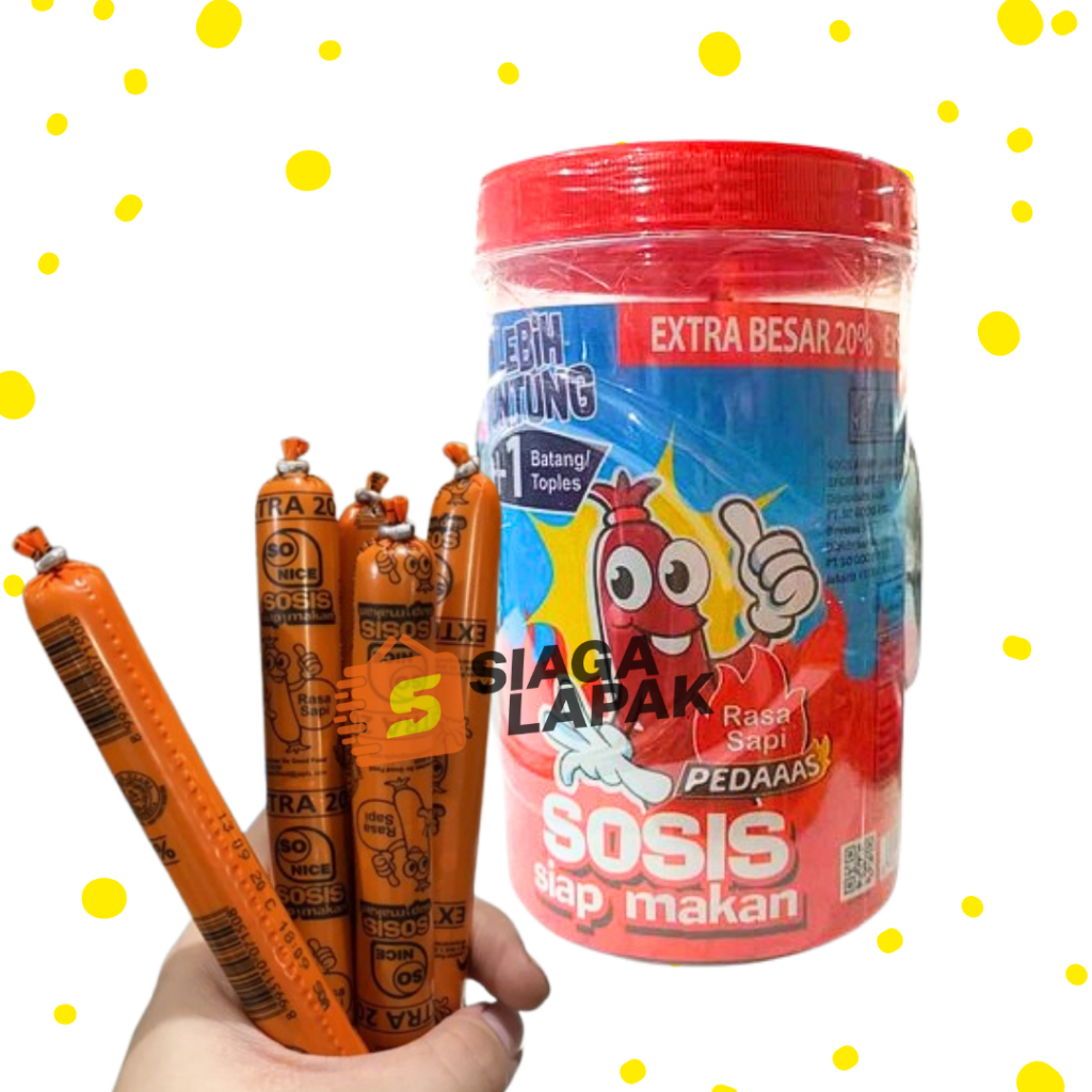 

Sosis So Nice SAPI PEDAS 1 TOPLES ISI 24 Siap Makan [BELI BANYAK LEBIH MURAH]