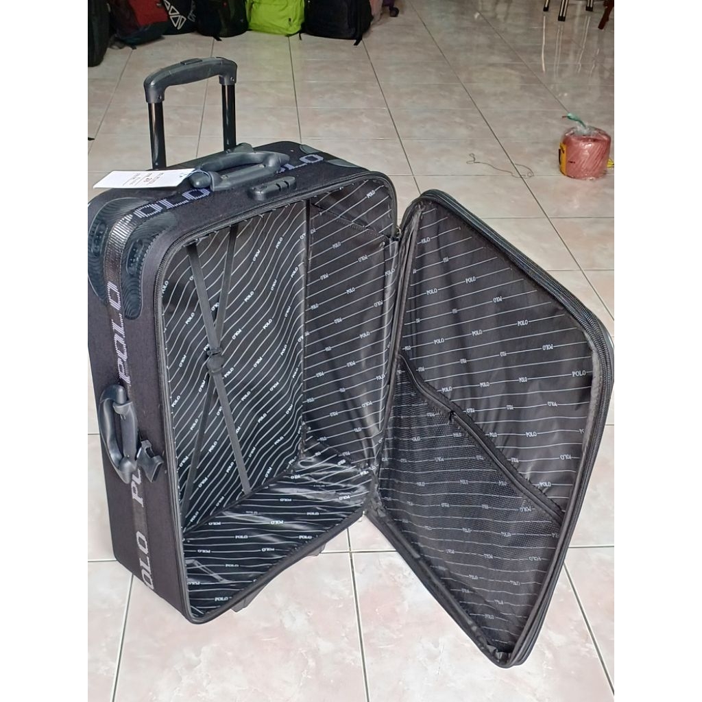 koper polo kain 28inch-32inch bahan kanvas roda 2 expandable diperbesar